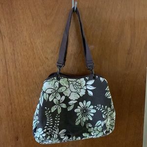 Eddie Bauer Floral Canvas Handbag